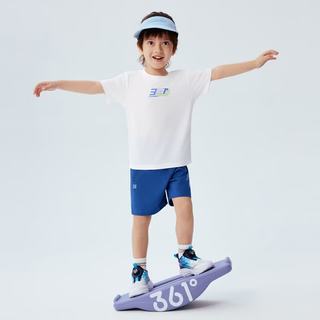 361° 男童速干短袖T恤 本白 160cm