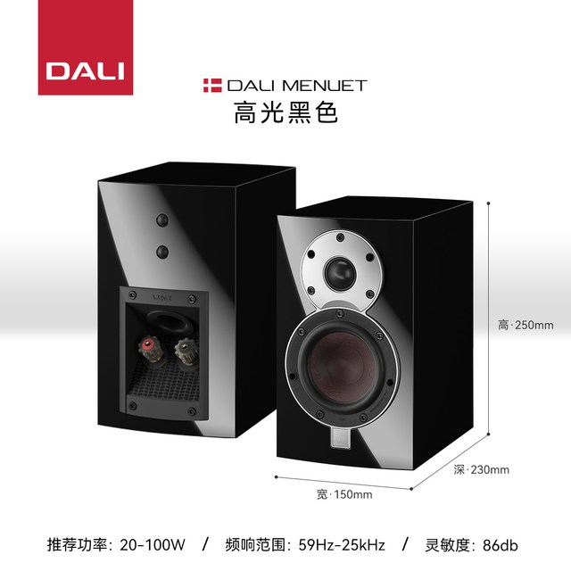 DALI 丹麦制造尊贵款DALI/达尼皇太子6Menuet 6高保真HIFI发烧书架音响
