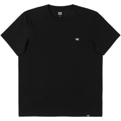 Lee 圆领小Logo短袖T恤 黑色 XL