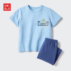 优衣库 婴幼儿PAW Patrol快干睡衣 深蓝色