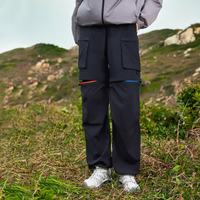 Pioneer Camp/拓路者 工装裤女 可脱卸直筒长裤 黑色 S