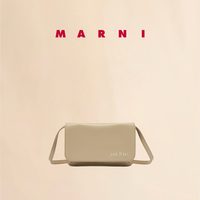 MARNI 牛皮革缝线LOGO小号单肩包斜挎包
