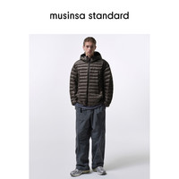 MUSINSA STANDARD 韩国冬季男士连帽轻量排骨羽绒服 灰色 L