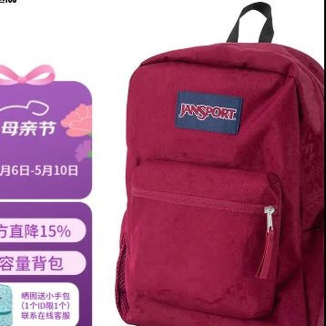 JANSPORT 双肩包男背书包女休闲校园电脑包
