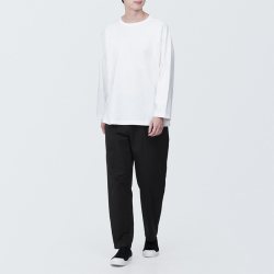 無印良品 MUJI 无印良品 男式棉混轻便裤 AER00A4S