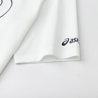 ASICS亚瑟士 吸湿速干弹力 白色 150 儿童短袖T恤