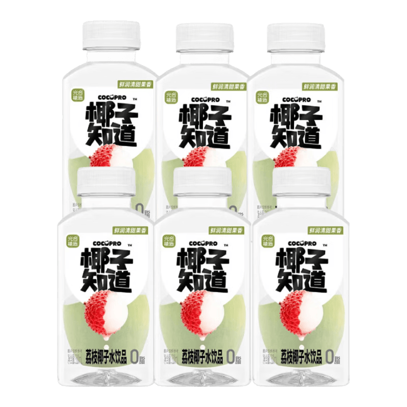 椰子知道 荔枝风味椰子水饮料 310ml*3瓶