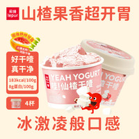 乐纯 干噎酸奶 冷萃希腊酸奶 山楂味 100g*4杯