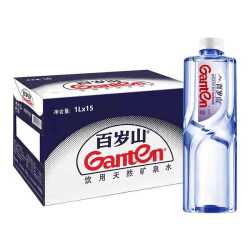 百岁山 天然矿泉水 1L*15瓶*2箱