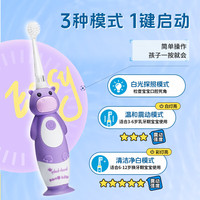 brush baby/百刷宝贝 宝宝电动牙刷 0-10岁软毛温和充电款 1主机2刷头