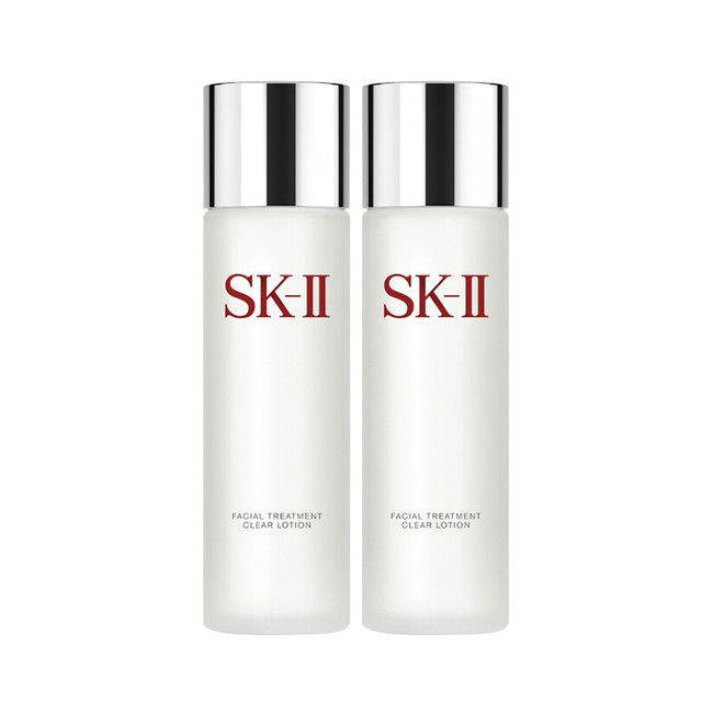 SK-II 嫩肤清莹露 爽肤水柔肤滋润 230ml*2 二支装 神仙水搭档 二次清洁 细腻柔肤