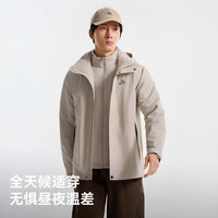 伯希和 山风三合一冲锋衣男 漫暮黑 S