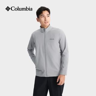 Columbia/哥伦比亚 男子拒水干爽舒适徒步软壳衣 XE1896 简约灰 S