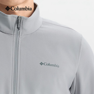 Columbia/哥伦比亚 男子拒水干爽舒适徒步软壳衣 XE1896 简约灰 S