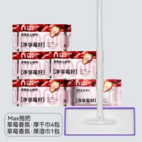 inWEJIA 静电除尘拖把 干湿两用 平板拖布套装