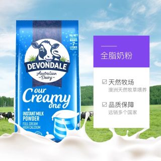 德运 脱脂高钙牛奶粉 1kg