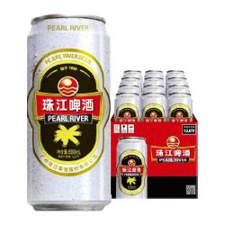 珠江啤酒 12°P经典老珠江 500ml*12罐