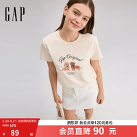 Gap 女装 100%纯棉短袖T恤858901、需入会