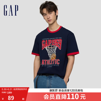 Gap 854334 海军蓝 L码 男士短袖T恤