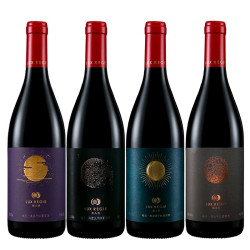 類人首 宁夏贺兰山东麓 皓月系列 干红葡萄酒 马瑟兰/蛇龙珠等4支组合装