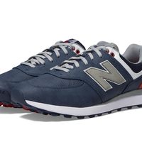 new balance 成人 男性 574 Greens V2 高尔夫鞋 防水 舒适 Navy 尺码8