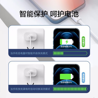 品胜 PD20W充电器Type-C数据线套装 1米