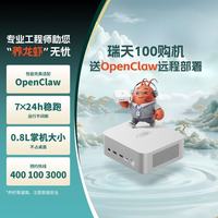 联想 瑞天100 OpenClaw迷你主机商用办公mini台式电脑(酷睿i5-13500HX 16G 512G SSD win11)国家补贴