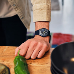 swatch 瑞士手表 原创系列 绅士蓝2.0 男女简约石英表SO28N702