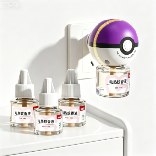 贝因美 电热蚊香液 紫色球形驱蚊套装（1器3液）