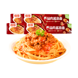 怡芽 番茄肉酱意大利面260g*4盒家庭量贩速食整箱拌面
