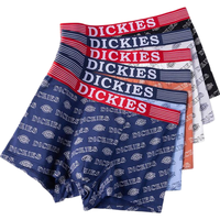 Dickies/帝客 男士莫代尔抗菌平角内裤 白色+深蓝色+砖红色 3条 L