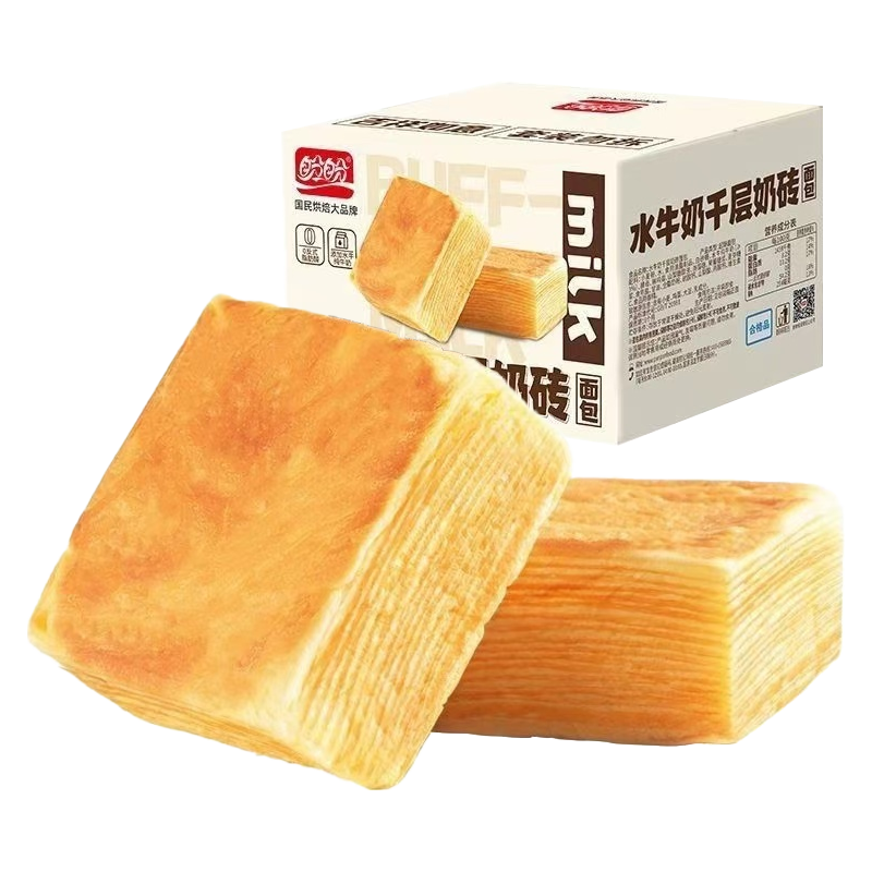 盼盼 水牛奶千层面包 720g