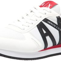 A｜X ARMANI EXCHANGE 男式 运动鞋 Essential Osaka, 配色对比 XUX083 时尚运动鞋 轻量化 休闲 Optical White + Black 7