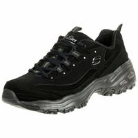 Skechers 斯凯奇 女式 D'lites-play on 时尚运动鞋 轻量化 舒适 Black 尺码7.5