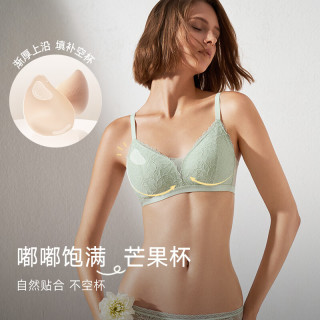 曼妮芬 芒果杯舒适无钢圈小胸聚拢文胸
