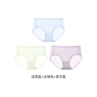 移动端：Ubras 超薄冰丝面膜内裤 纯棉抗菌裆 3条