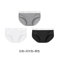 移动端：Ubras 15A抗菌裆 外露性感 女士腰纯棉内裤 3条