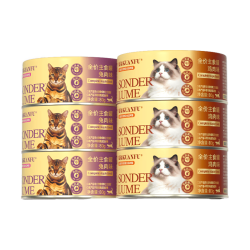 宽福 猫罐头 全价主食猫罐头鸡兔混合口味成猫幼猫主食湿粮 80g×24罐