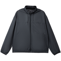 JACK&JONES/杰克琼斯 男装夏季防晒衣 抽绳连帽宽松薄款 2262UL004 E02 铁灰色 M