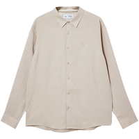 JACK&JONES/杰克琼斯 亚麻莱赛尔垂感衬衫 男士长袖 C45岩石色 XL