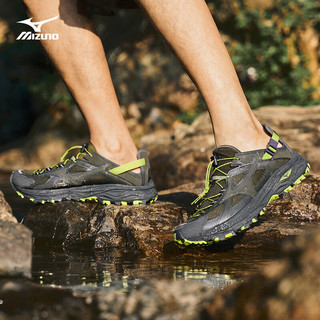 美津浓 RACER TRAIL SE 一脚蹬透气溯溪凉鞋 棕绿色 275mm