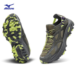 美津浓 RACER TRAIL SE 一脚蹬透气溯溪凉鞋 棕绿色 275mm