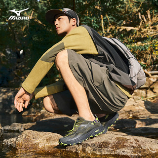 美津浓 RACER TRAIL SE 一脚蹬透气溯溪凉鞋 棕绿色 275mm