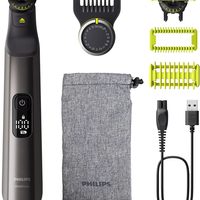 Philips 飞利浦 OneBlade Pro 360 面部和身体电动胡须修剪器,剃须刀和身体美容仪,2 x 360 刀片,1 x 梳子,20 长度,1 x 身体套装,1 x 软袋,QP6552/30