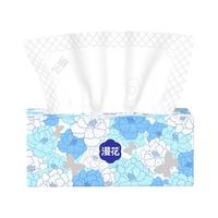 漫花 山茶花抽纸 400张*6包 5层加厚