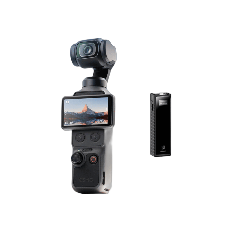 DJI 大疆 Pocket 4 运动相机 官方标配+【适配续航手柄】套装 107G内存