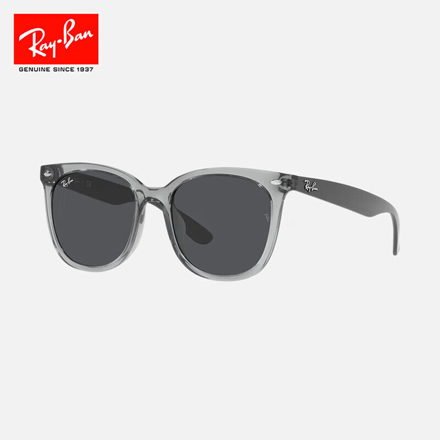 Ray-Ban 0RB4379D 659987透明灰镜框深灰色镜片