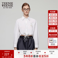 TEENIE WEENIE 小熊 26夏季新品时髦休闲简约抽绳短款上衣