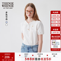 TEENIE WEENIE 小熊 26夏季新款轻柔法式少女时尚衬衣