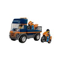 LEGO/乐高 60491 摩托车运输车拼插积木